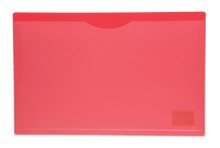 Load image into Gallery viewer, Poly File Jacket, Clear Front, Legal Size, Red
