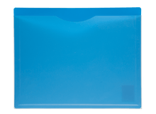 Load image into Gallery viewer, Poly File Jacket, Clear Front, Letter Size, Blue
