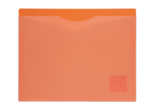 Load image into Gallery viewer, Poly File Jacket, Clear Front, Letter Size, Orange
