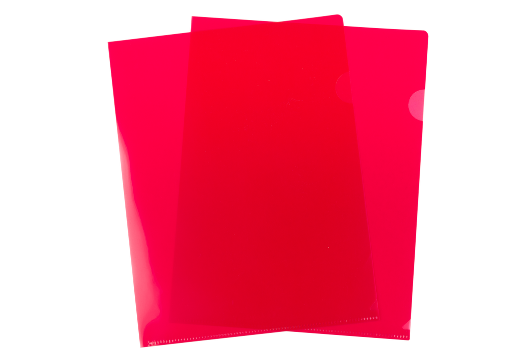 View Folders Pack of 10 Red Letter Size