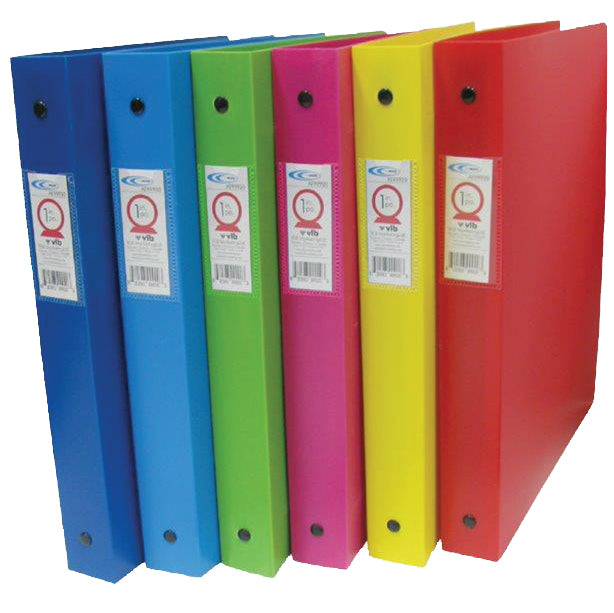 Extra Thick Poly Binders, Spine Pockets, 1.5