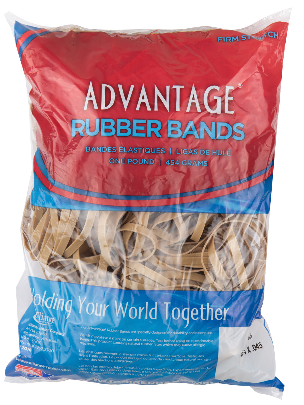 Advantage Rubber Bands, 1 lb Bag, #19 - 3 1/2