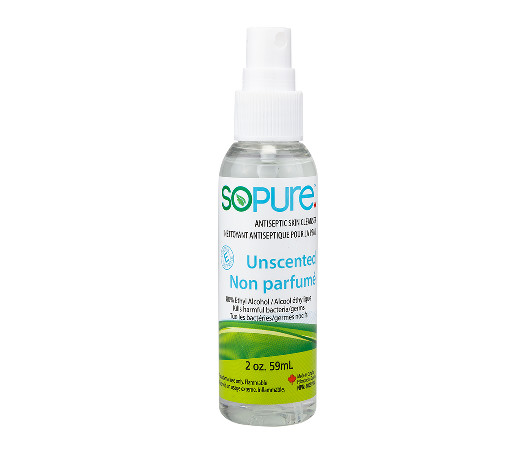 SOPURE portable hand sanitizer with sprayer 59 ml